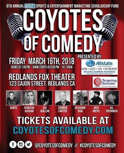 The Coyotes Of Comedy Show - Dante, Rebekah K, Ace G, Darran C, Deshawn R, Josh K, Kil T  