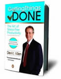 Book by David Allen "Getting Things Done, The Art of Stress Free Productivity".
